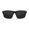 Flight Eyewear Rush Square Sunglasses - Black Frames/ Smoke Lenses