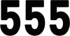 Factory Effex - FX024345 - Pro Number 5 - Black - 7"