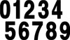 Factory Effex - FX024363 - Pro Number 3 - Black - 8"