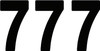 Factory Effex - FX024367 - Pro Number 7 - Black - 8"
