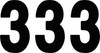 Factory Effex - FX030273 - Mini Pro Number 3 - Black - 5"