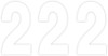 Factory Effex - FX042562 - Mini Pro Number 2 - White - 4"