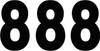 Factory Effex - FX042578 - Mini Pro Number 8 - Black - 4"