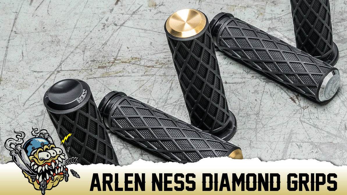 New Arlen Ness Diamond Grips for Harley Davidson Motorcycles