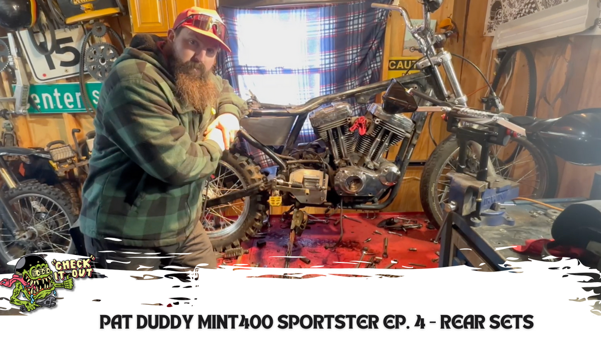 Pat Duddy Mint 400 Sportster Build Ep. 4 - Rear Sets