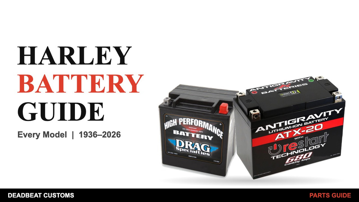 Harley-Davidson Battery Guide: Every Model, 1936–2026