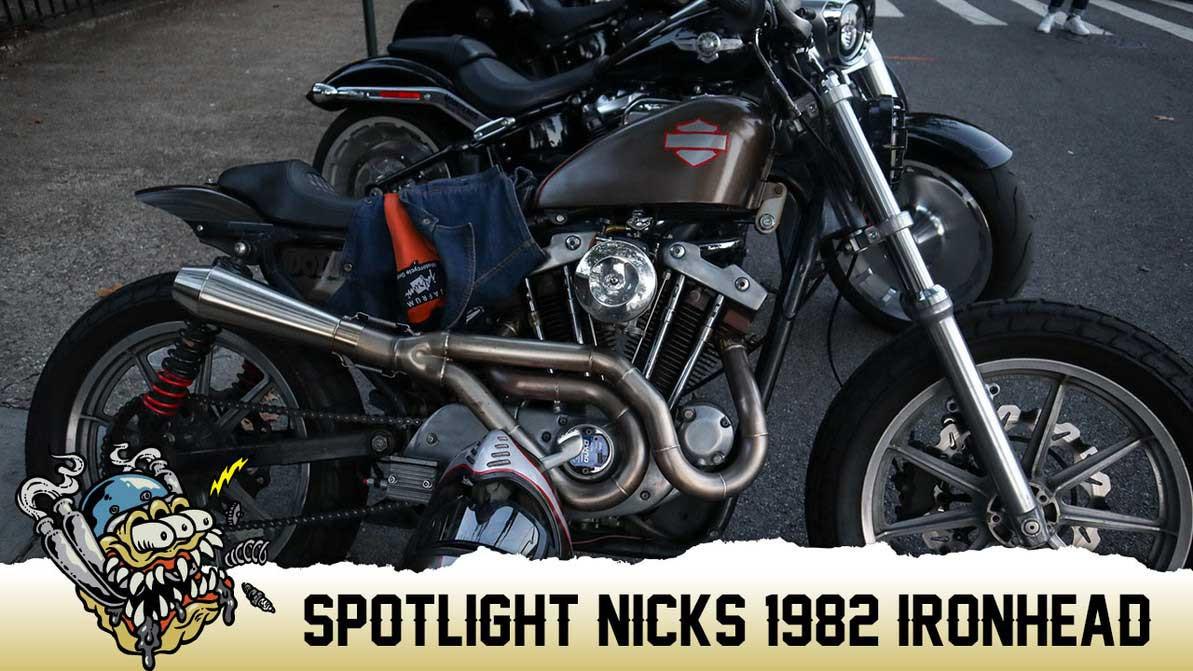 Nick Paris' 1982 Ironhead Tracker in Brooklyn