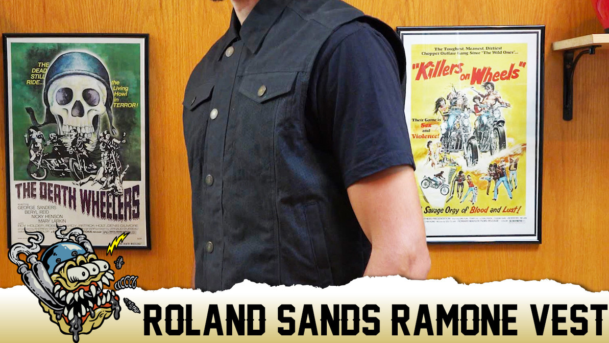 Roland Sands Ramone Waxed Cotton Riding Vest