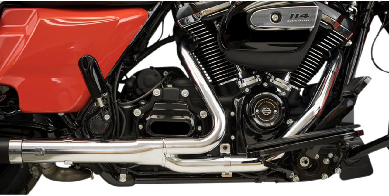 Khrome Werks Hideaway 2-Into-2 Header System fits '17-'20 Touring