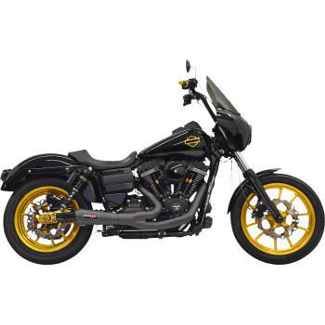 Bassani - The Ripper Road Rage 2-into-1 Exhuast System fits '06-'17 Dyna  Models (See Desc.)