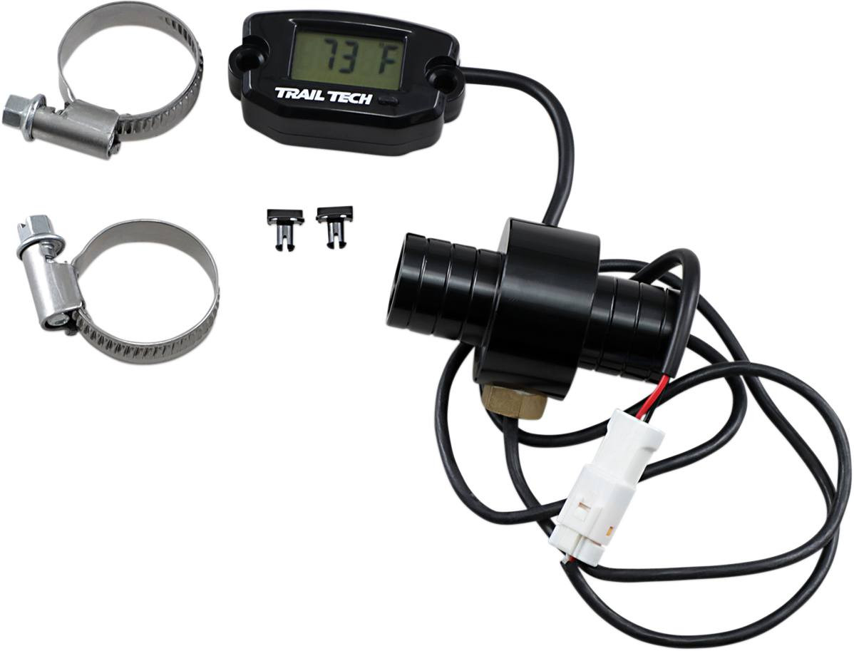 Tech Em Radiator Meter Trail Tech - 22120652 - Temperature Meter - Surface Mount - Black - 19 mm