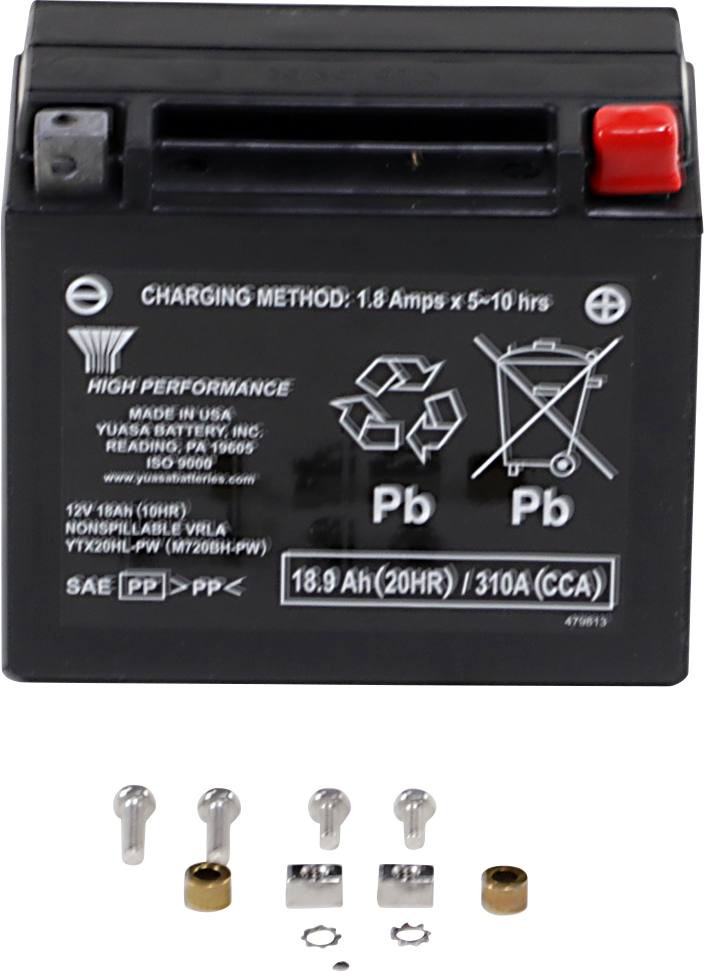 Yuasa - YTX20HLPW - AGM Battery - YTX20HL-PW