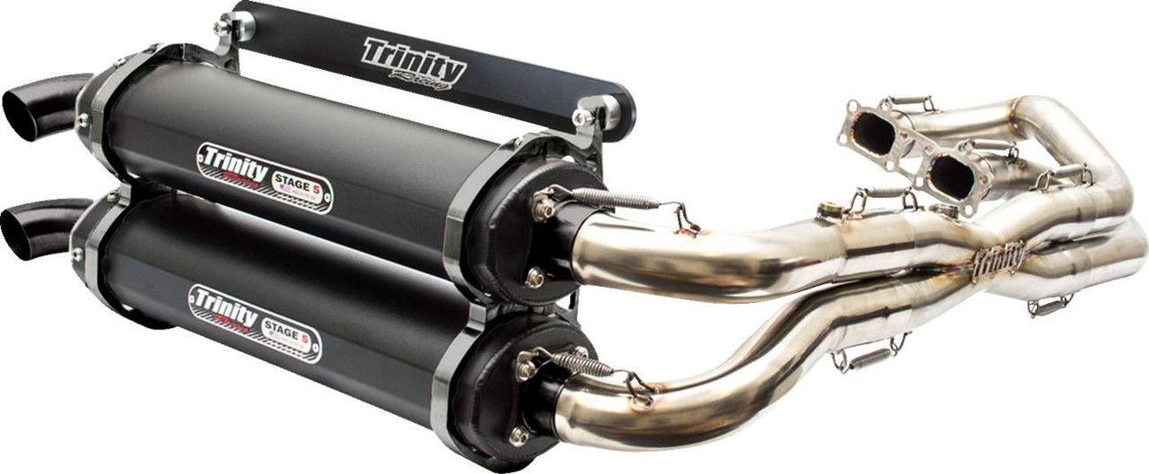 Trinity Racing Exhaust Tips Trinity Racing - 18300614 - Stage 5 Dual Exhaust - Cerakote Black