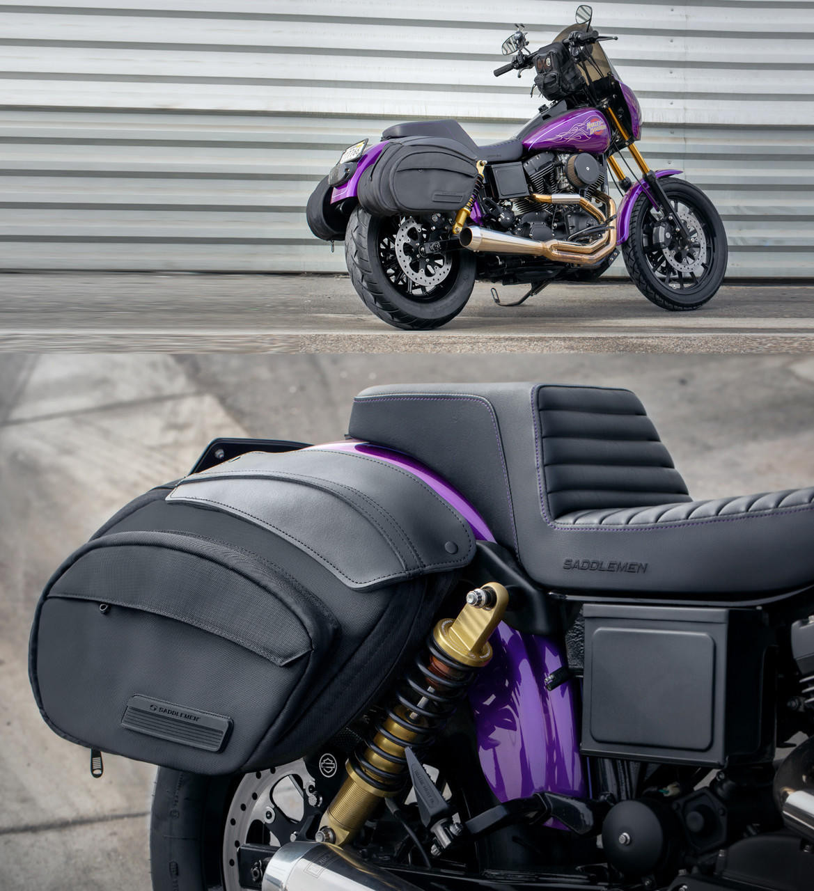 Saddlemen DXT Harley Dyna Saddlebags - Main Image