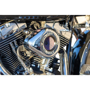 S&S Cycle Air Stinger Stealth Air Cleaner Kit with Teardrop Cover