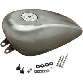 Drag Specialties Left-Side Petcock 3.3 Gallon High Tunnel Gas Tank