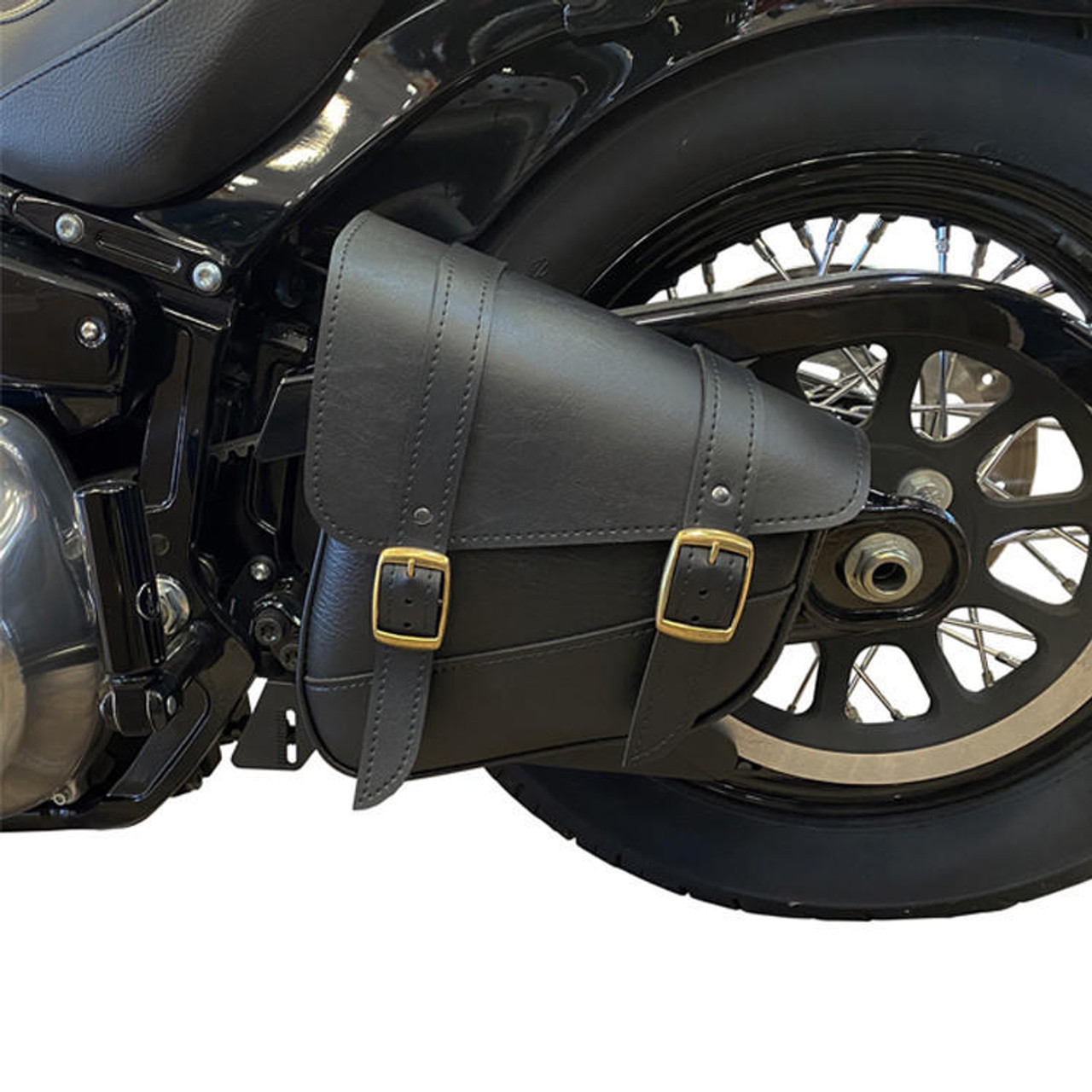 Willie and Max Triangulated Brass Monkey Swingarm Bag Black