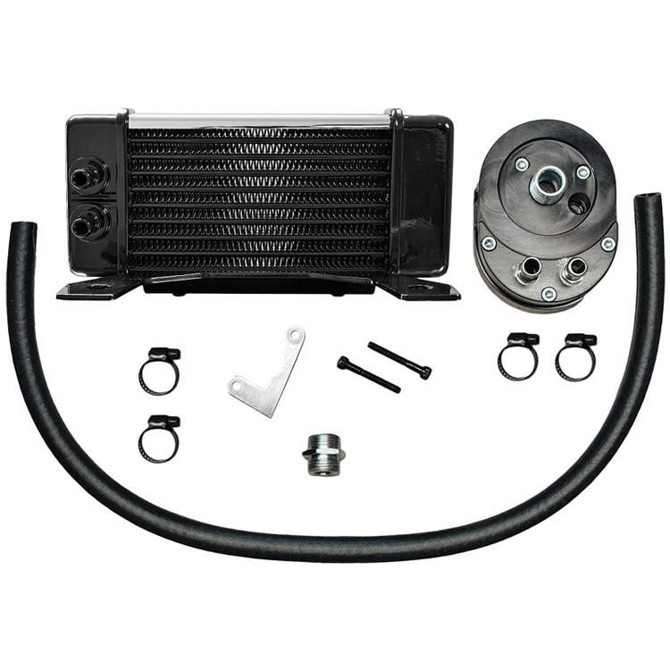 Jagg Low Mount 10-Row Horizontal Oil Cooler fits '84-'08 Touring