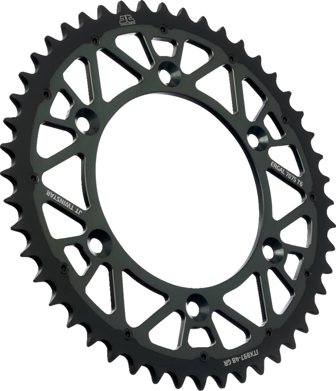 Jt Sprockets - JTX897.48GR - Steel Rear Sprocket - Graphite - 48 Tooth