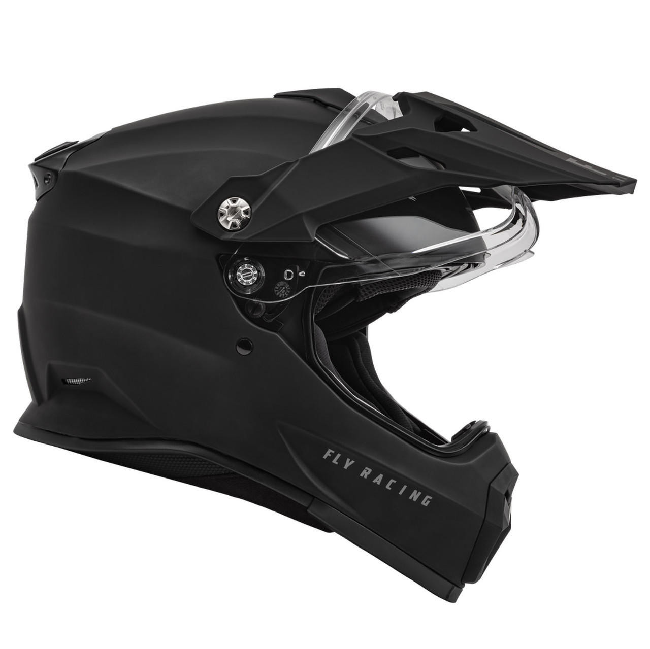 Fly Racing Trekker Solid Helmet Matte Black