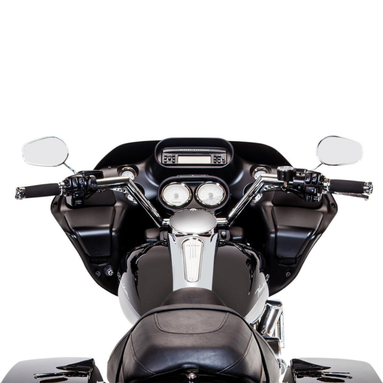 Trask - Chrome V-Line Handlebar fits '99-'13 FLTR Models