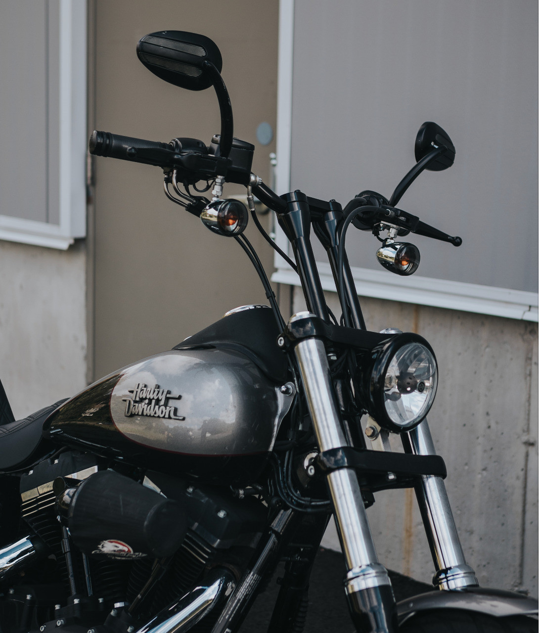 Harley-Davidsonビンテージ ライザー 8インチ 鉄製 ハンドルポスト