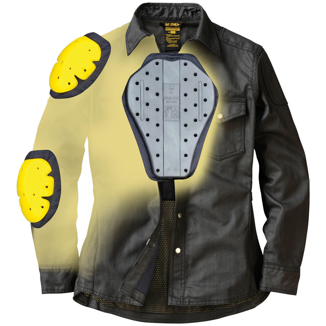 Scorpion Women's Black Covert Wax Riding Shirt