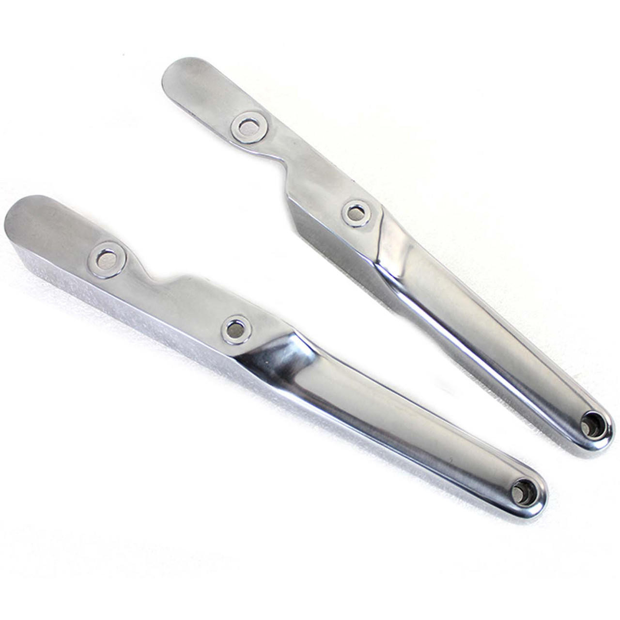 V-Twin Polished Replica Rear Fender Strut Set fits '87-'94 FXR Models