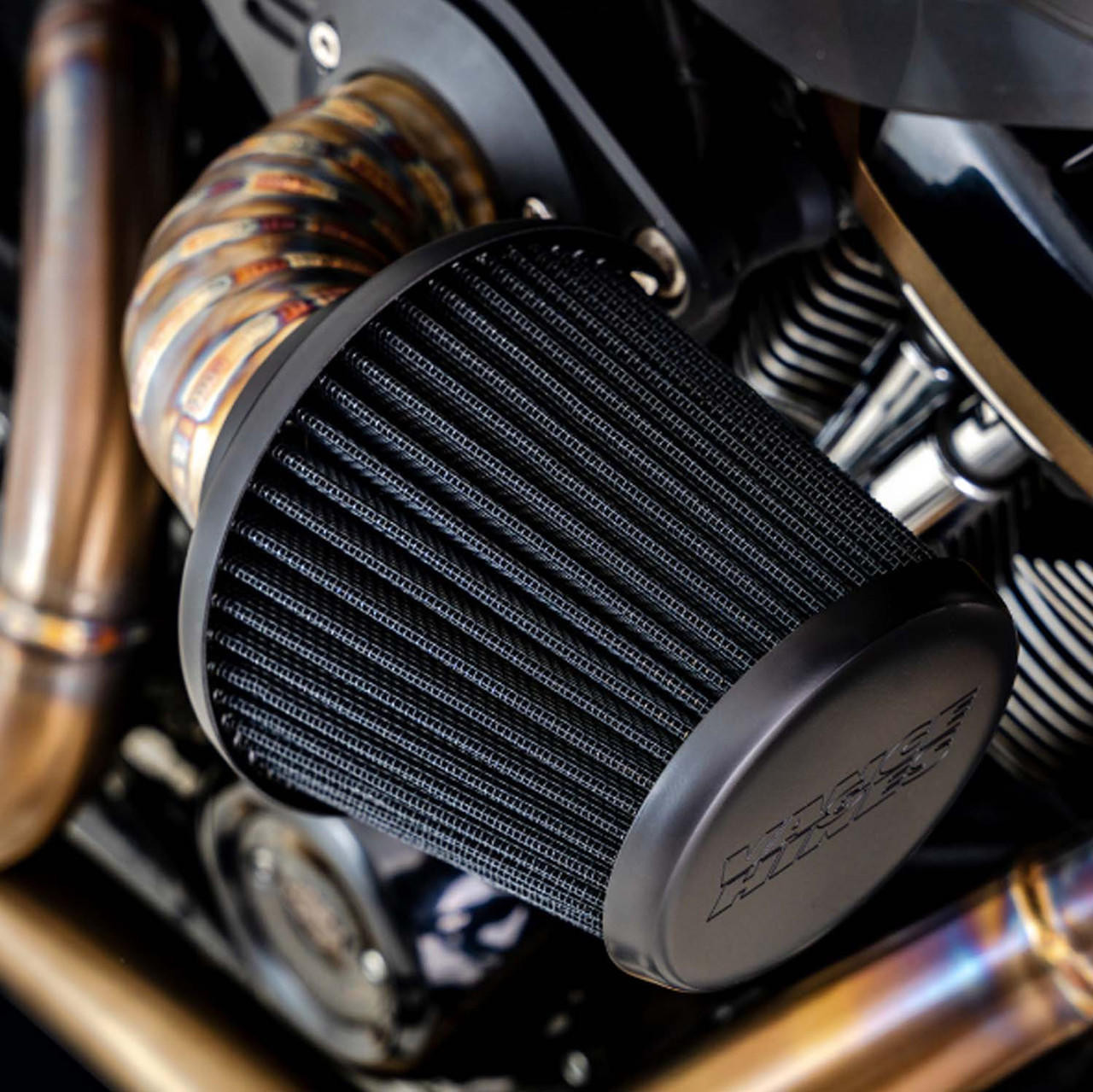 Vance & Hines Stainless Steel VO2 Falcon Air Cleaner fits '17 & Up