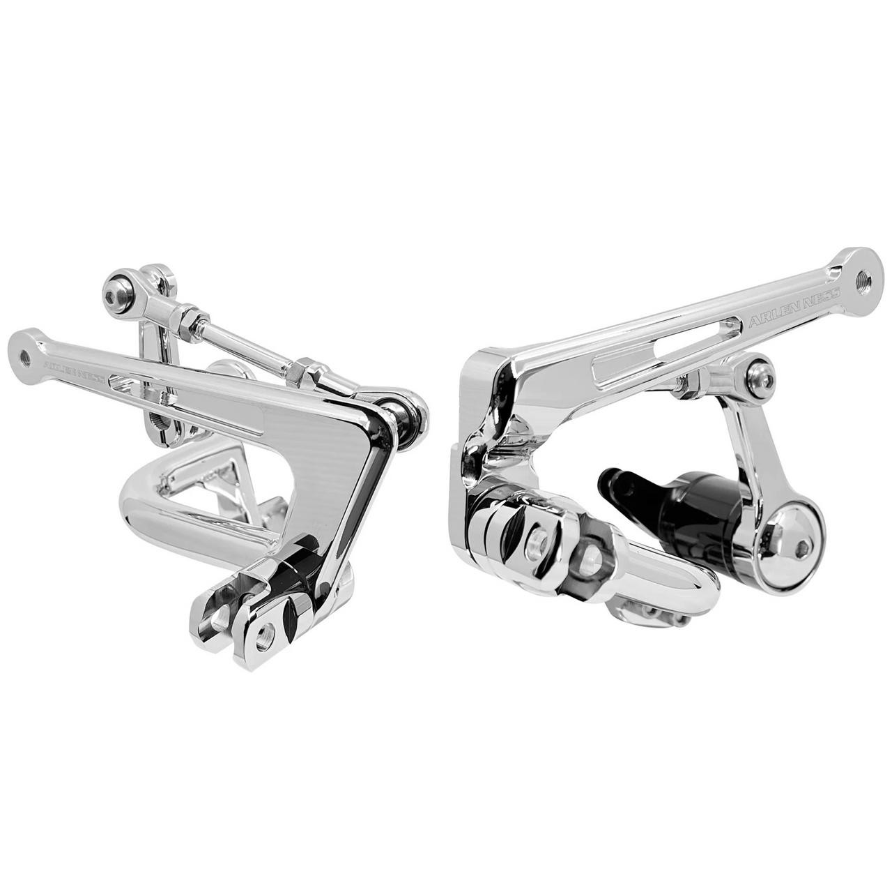 Arlen Ness Chrome Mid Controls fits '09-'23 Harley Touring Models