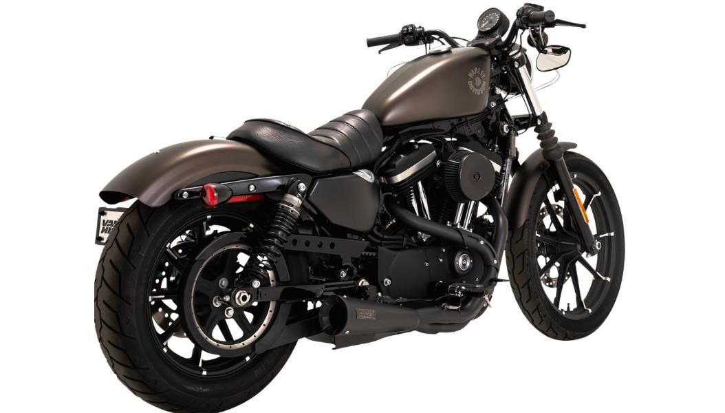 Vance & Hines - Black Stainless Steel Upsweep 2-Into-1 Exhaust