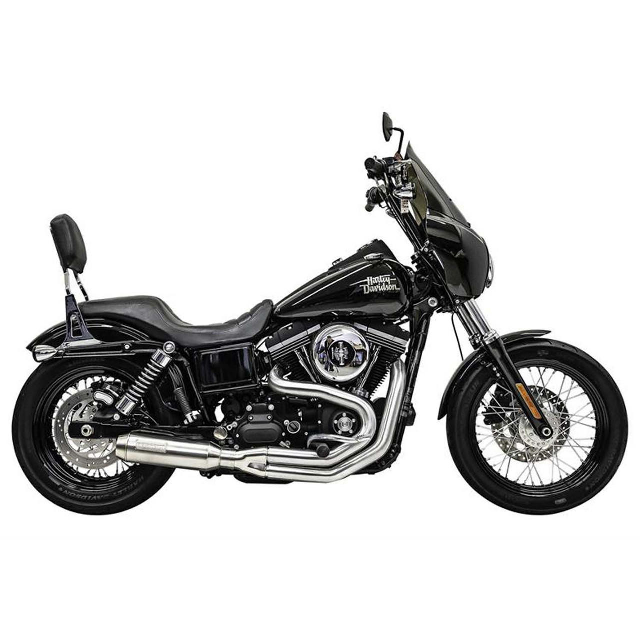 Bassani - Stainless Steel Road Rage III 2-Into-1 Exhaust System W/ Super  Bike Muffler fits '91-'17 Dyna Models