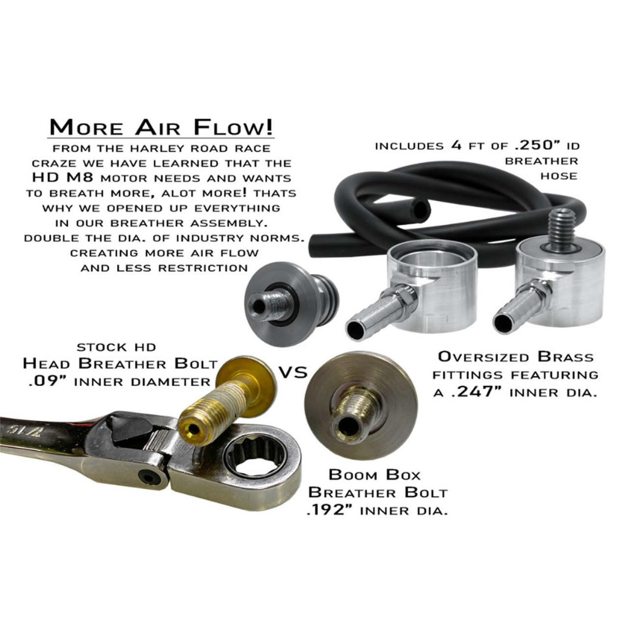 Alloy Art Boom Box Max Volume Air Cleaner Kit fits '17 & Up M8
