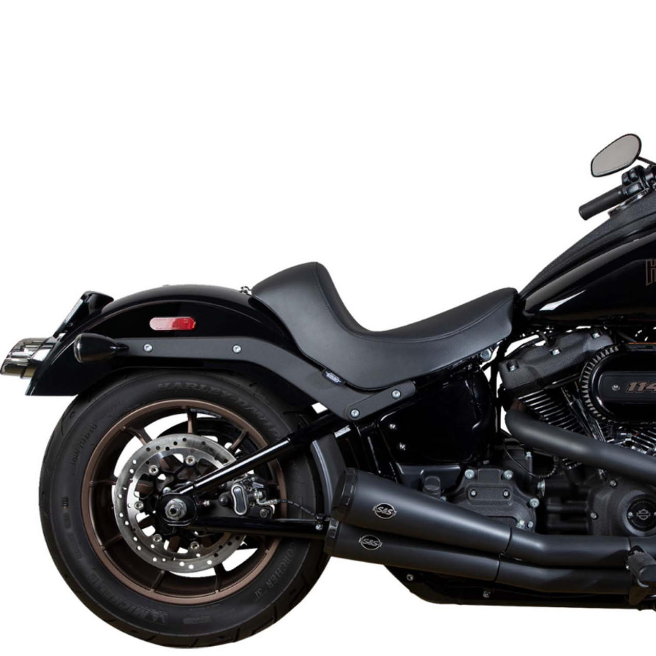 ハーレーダビッドソン　DRAG シート　FLS FLSS Drag Specialties - Black Solo Seat fits '18-'25 FXLR/S/ST & FLSB