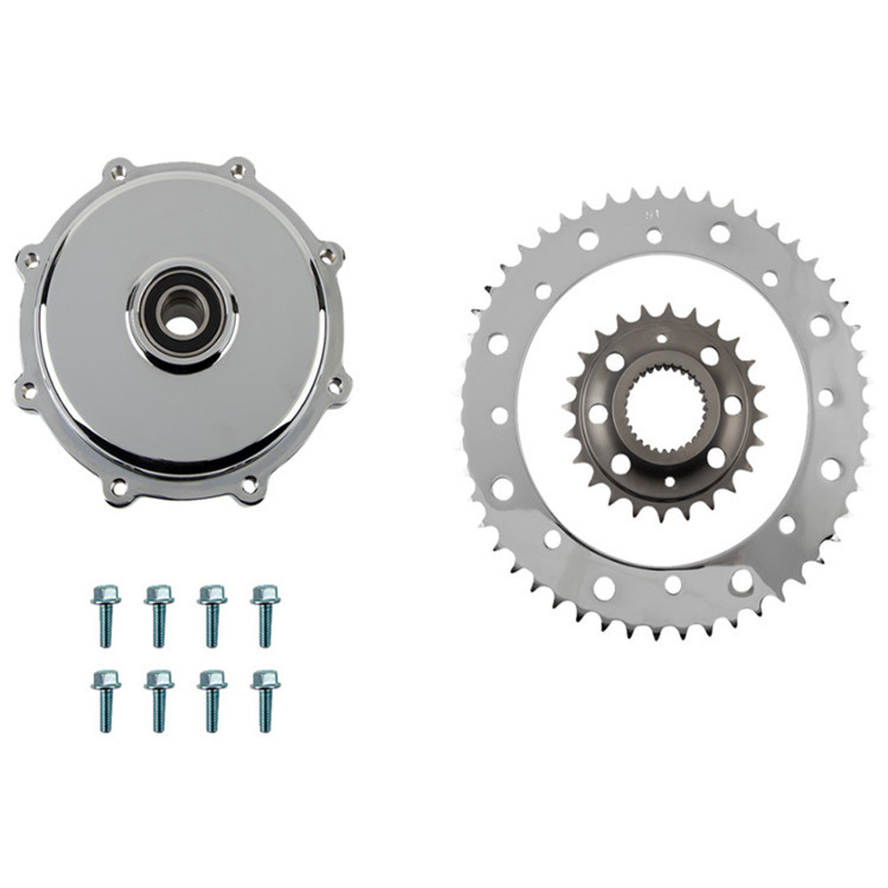 Drag Specialties - Chain Conversion Sprocket Kit fits '17-'23 Touring  Models W/ Cush Drive