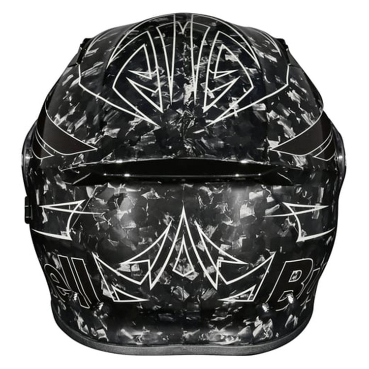 forged carbon fiber motorcycle helmet ILM Helmets Lightweight Full Face Dual Visor with Rear Wing Pinlock Compatible Motorbike Street Bike DOT ECE Men Women Model 861C (Snake-Effect CarbonFiber, L) : Automotive MD and L All the forged carbon! :