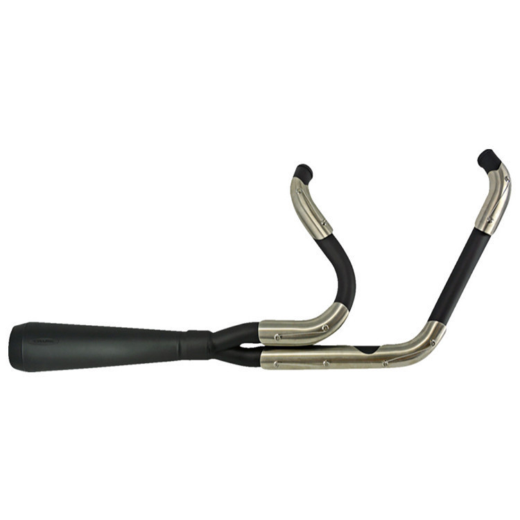 1/16MonsterEnergy　WestCorstCustomsCamaro Trask 2 Into 1 Assault Exhaust System W Bags fits 18 22 Softail Models