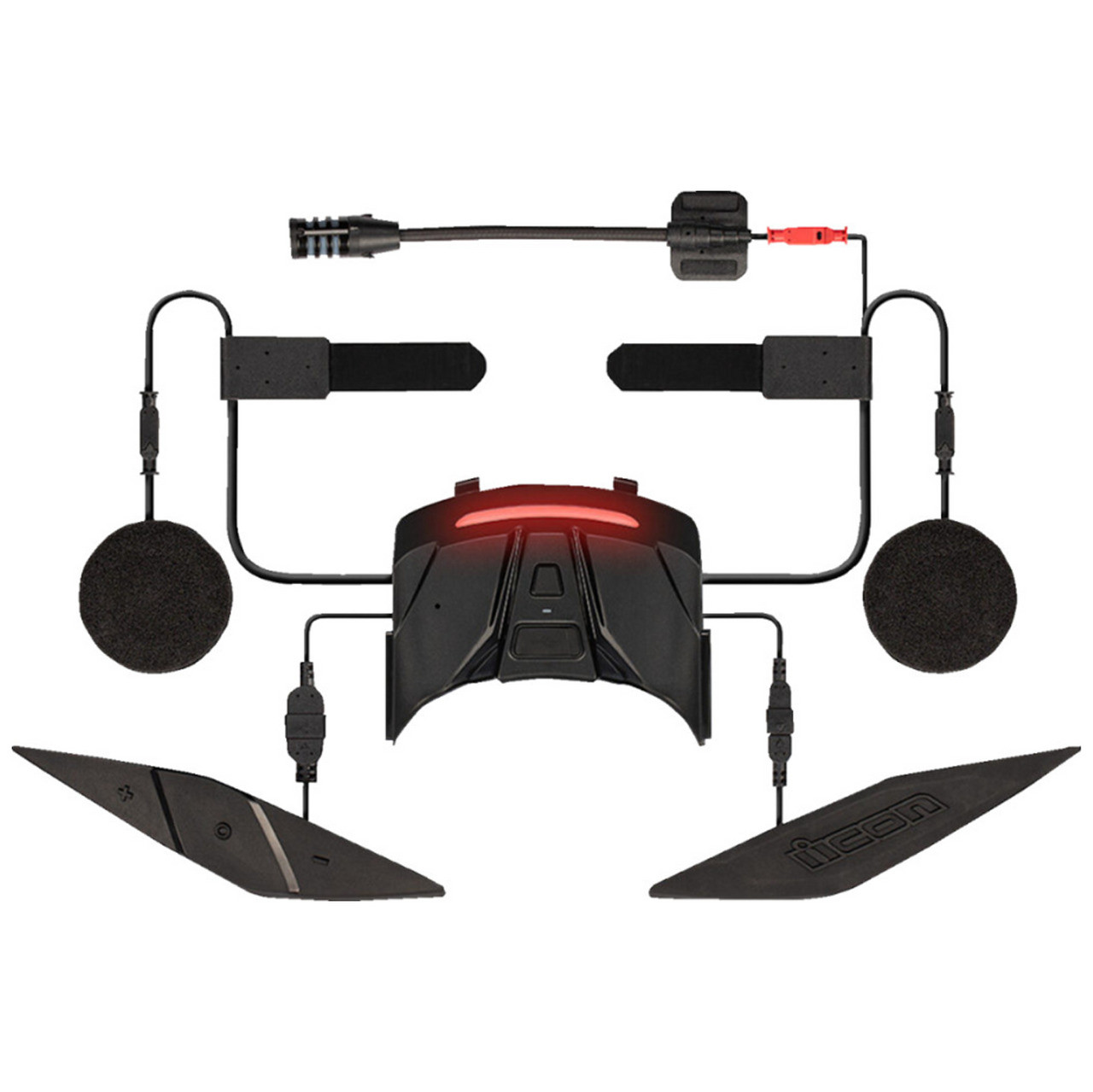 bluetooth headset for icon helmet In-Helmet Communicator Voice Activated Commands LOW PROFILE helmet bluetooth option!!