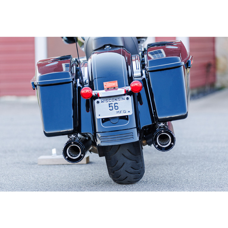 OVERDOSE FAT S PRO パープル S S Cycle 4 1 2 GNX Slip On Mufflers fits 95 16 Harley Touring