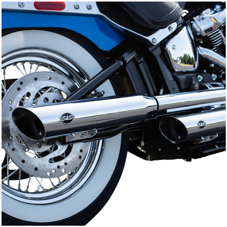 S&Sスリップオン Harley-Davidson SLASH CUT SLIP-ONS for 1995–2016 HARLEY-DAVIDSON® TOURING MODELS