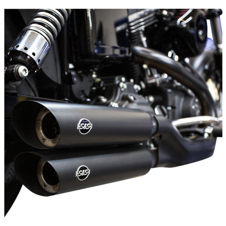 パーツ S&S slash Cut Slip-on Mufflers Dyna S S Cycle Slash Cut Slip On Mufflers fits 08 17 Harley Dyna Models