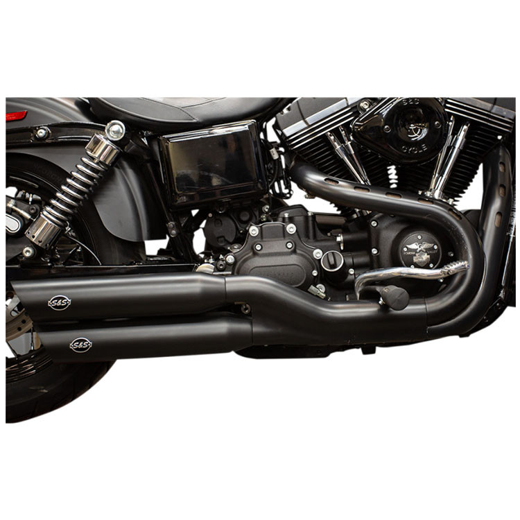 S S Cycle Slash Cut Slip On Mufflers fits 08 17 Harley Dyna Models