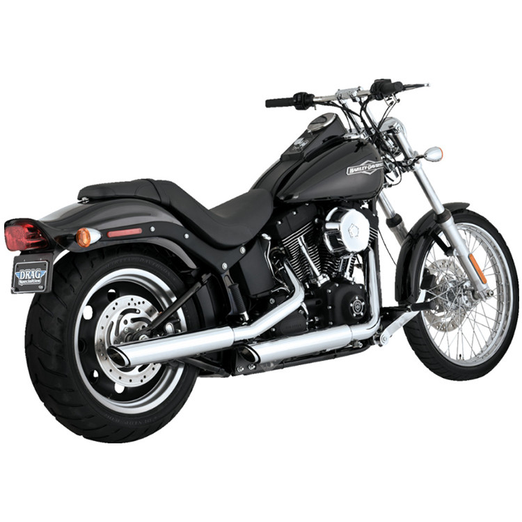 Vance Hines 3 Twin Slash Slip On Mufflers fits 07 09 Softail