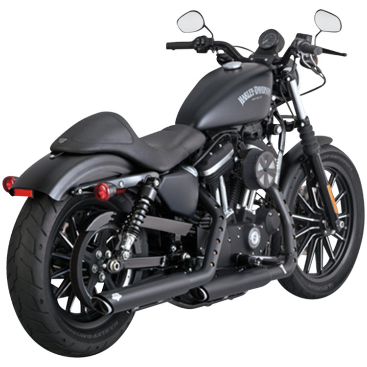 Vance Hines 3 Round Twin Slash Slip On Mufflers fits 14 22 XL