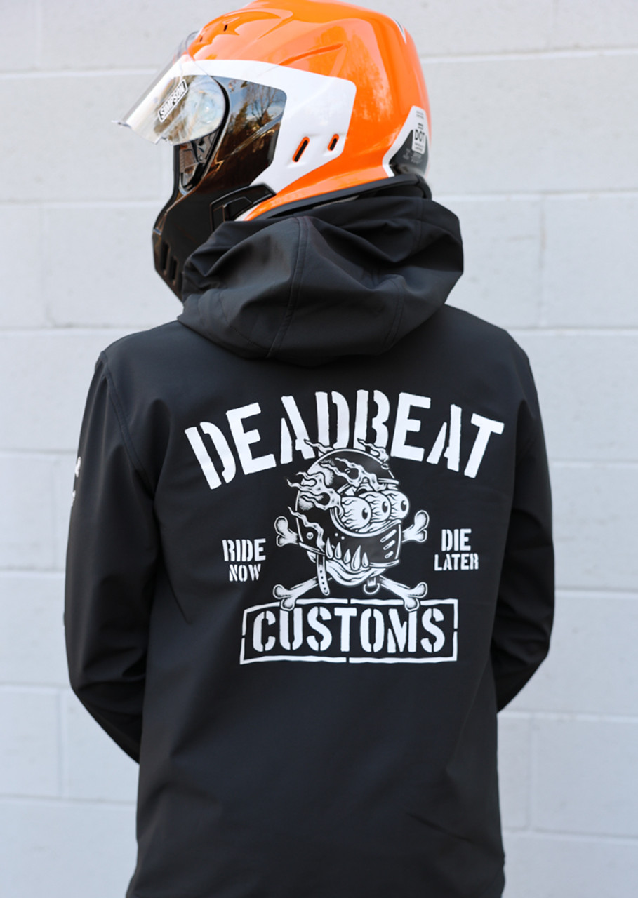 Deadbeat Customs - Ride Now Die Later Poly-Tech Soft Shell Jacket