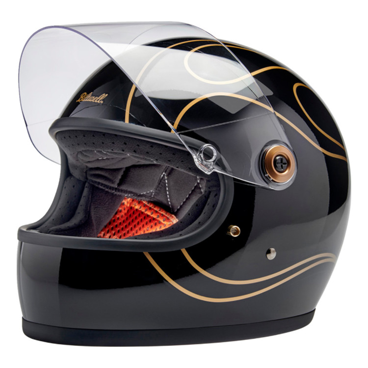 Biltwell Gringo S ECE R22.06 Helmet Black Flames