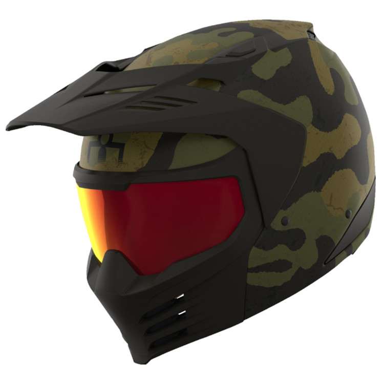 iCON ヘルメット 迷彩 3XL Icon Elsinore™ Magnacross Helmet Green