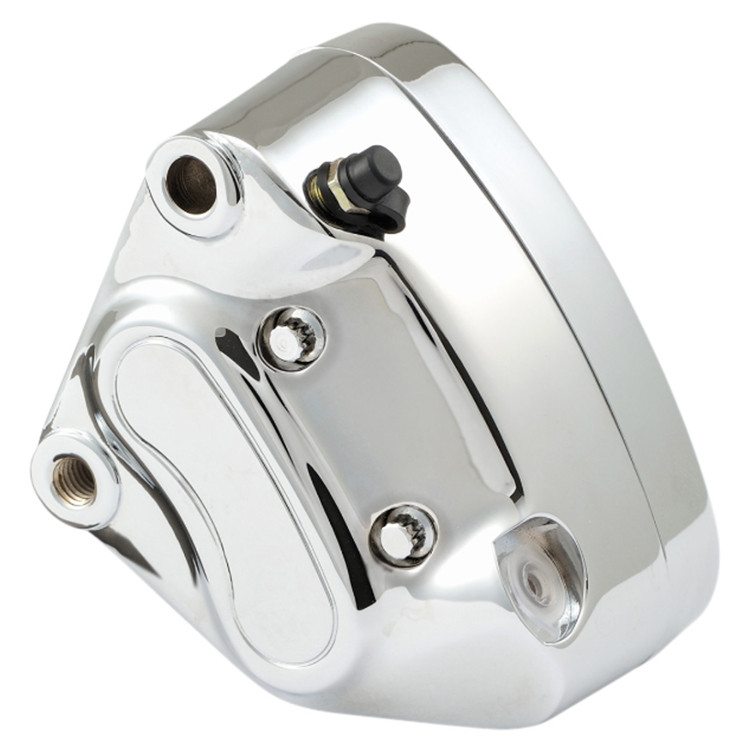 Drag Specialties - Chrome 4-Piston Left Brake Caliper fits '00-'07