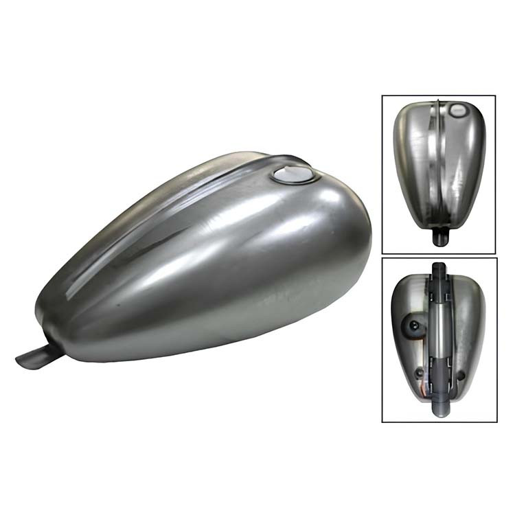 V-Twin Axed Gas Tank 3.3 Gallon - Screw in Style Bung