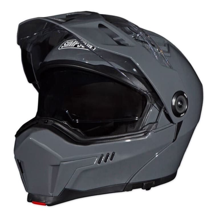 SIMPSON風　フルフェイスヘルメット マットグレー Simpson Helmets Journey Bandit Modular Helmet